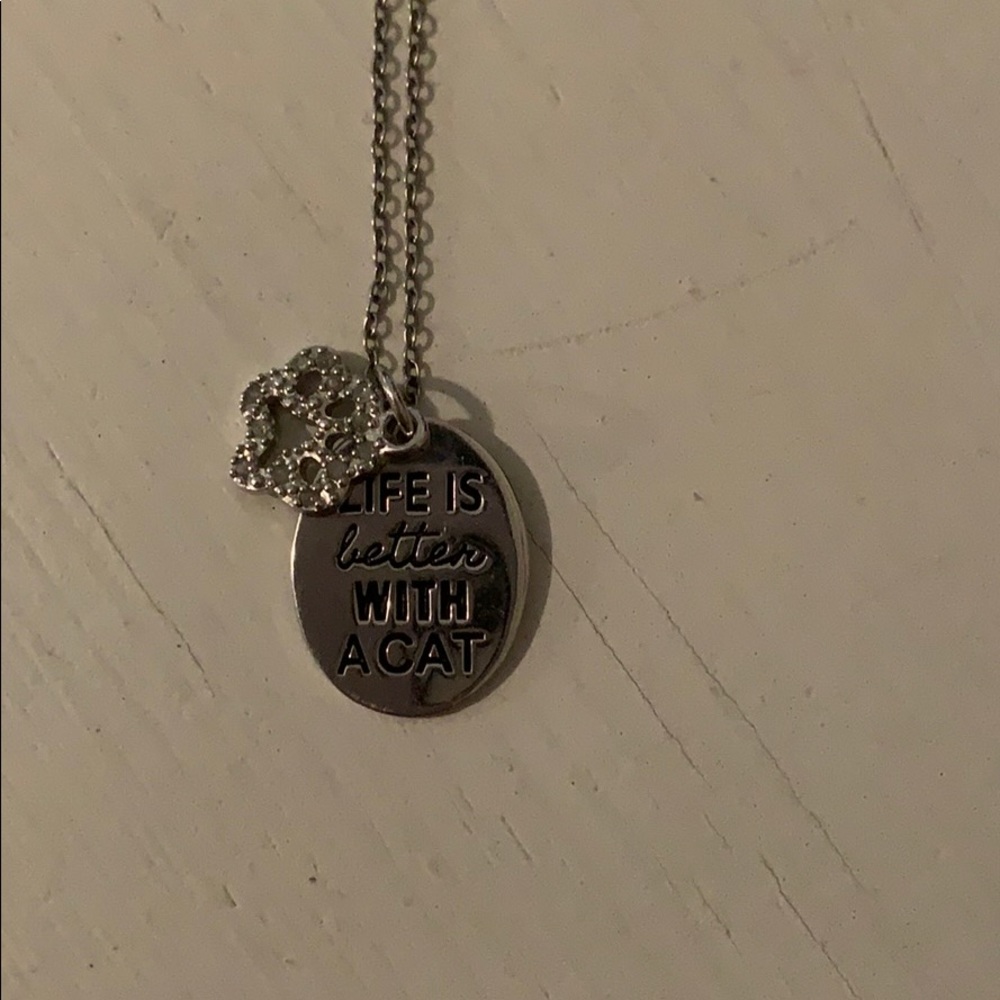 Life is better with a cat necklace